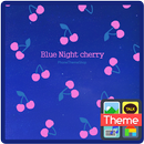 Blue Night Cherry  카톡 테마 APK