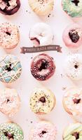 Pastel donuts 카카오톡 테마 Plakat