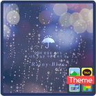 Rainy Blue 카톡테마 icône