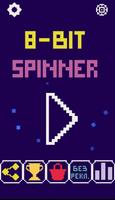 8-bit pixel Spinner Affiche