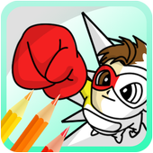 💪  superhero coloring games icon