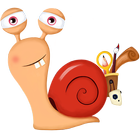 Snail on trip ícone
