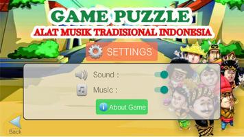 Game Puzzle Alat Musik Tradisional تصوير الشاشة 1