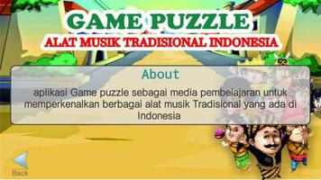 Game Puzzle Alat Musik Tradisional capture d'écran 3