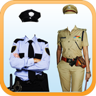 Police Woman Photo Suit icon