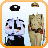 Police Woman Photo Suit आइकन