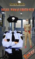 Police Woman Photo Suit plakat