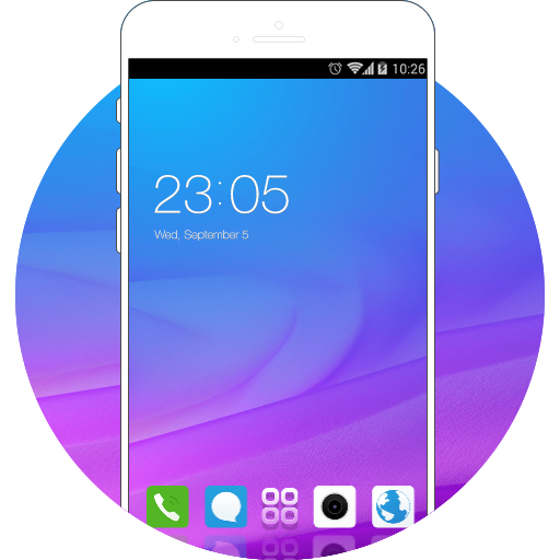 Theme For Vivo Y21L Purple Style Wallpaper