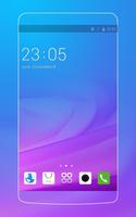 Theme For Vivo Y21L Purple Style Wallpaper постер