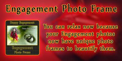 Engagement Photo Frame पोस्टर