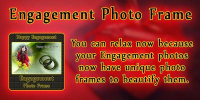 Engagement Photo Frame poster