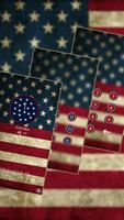 Stars Stripes Flag USA Theme Affiche
