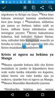 Biblia Takatifu ya Kiswahili capture d'écran 1