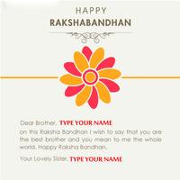 Name On Raksha Bandhan Pics Affiche