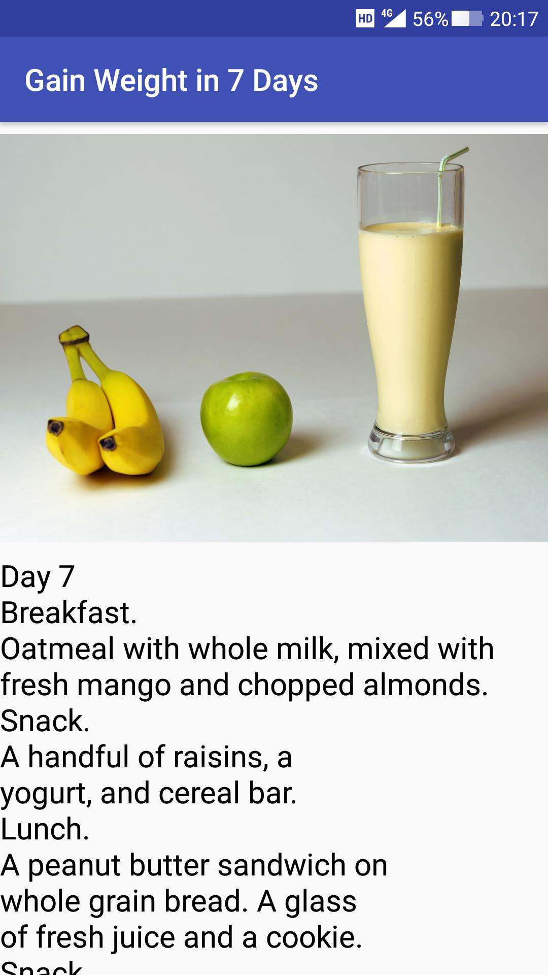 diet plan to gain weight in 7 days for android apk download diet chart for weight gain in 7 days