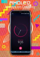 Always On Display - amoled s8 الملصق