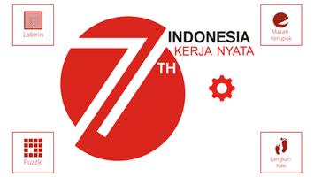 GAME RESMI HUT RI 71 الملصق