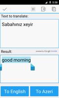 Azerbejdżański tłumacz screenshot 1