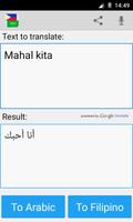 Filipino Arabic Translator syot layar 2