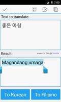 Filipino Korean Translator স্ক্রিনশট 1