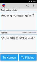 Traducteur coréen Filipino capture d'écran 3