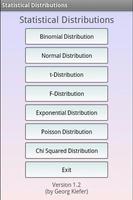 Distributions statistiques Affiche