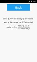 برنامه‌نما Trigonometric Formulas عکس از صفحه