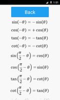 برنامه‌نما Trigonometric Formulas عکس از صفحه