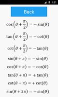 برنامه‌نما Trigonometric Formulas عکس از صفحه