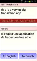 Translate - French English पोस्टर