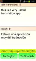 Translate - Spanish English Affiche