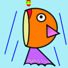 fishing orange fish иконка