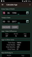 Age and Date Calculator Cartaz