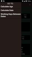 Age and Date Calculator capture d'écran 1