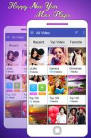 Happy New Year Video Player 2018 - MAX Player 2018 Ekran Görüntüsü 2