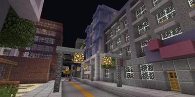 Карта огромный город из блоков для Minecraft PE capture d'écran 1