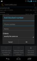 Safe Call Blocker (black list) capture d'écran 2