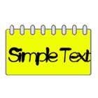 Simple Text Calendar Widget icône