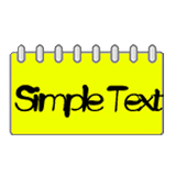 Simple Text Calendar Widget