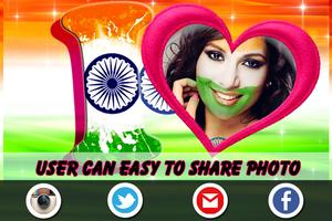 3D Indian Flag Letter photo capture d'écran 3
