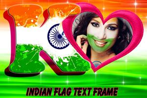 3D Indian Flag Letter photo capture d'écran 1