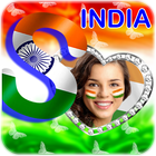 Indian Flag Letter Alphabets Photo icône