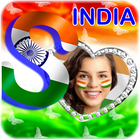 Indian Flag Letter Alphabets Photo أيقونة