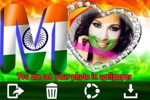 Indian Flag Letter Alphabets Photo 海报