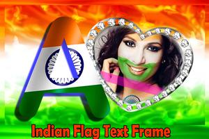 Indian Flag Letter Alphabets Photo ภาพหน้าจอ 1