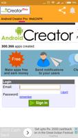 Android Creator Pro: Web2Apk Affiche