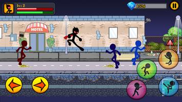 God of fighting - Stickman Mafia fight ภาพหน้าจอ 1