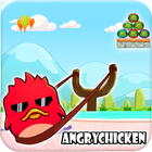 Angry Chicken Knock Down - Hungry Birds Slingshot-icoon