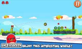 Angry Chicken Knock Down - Hungry Birds Slingshot Screenshot 2