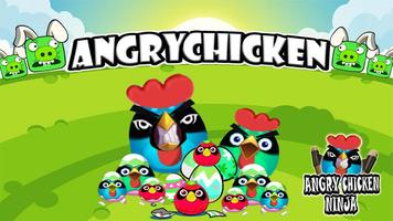 Angry Chicken Knock Down - Angry Chick plakat